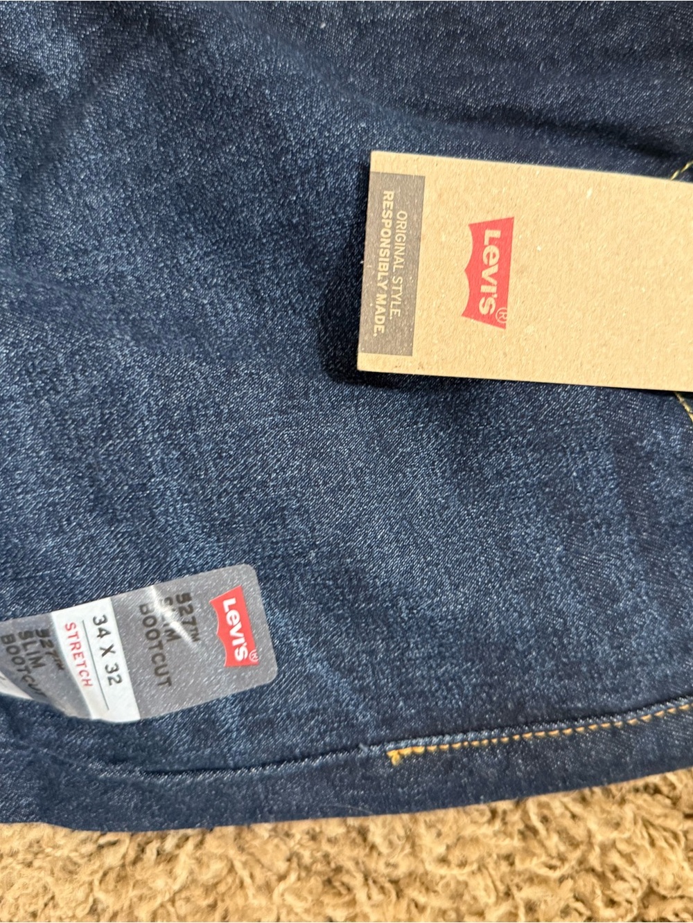 Levi's Men’s BootLeg Jeans in Deep Indigo - Picture 2 of 3